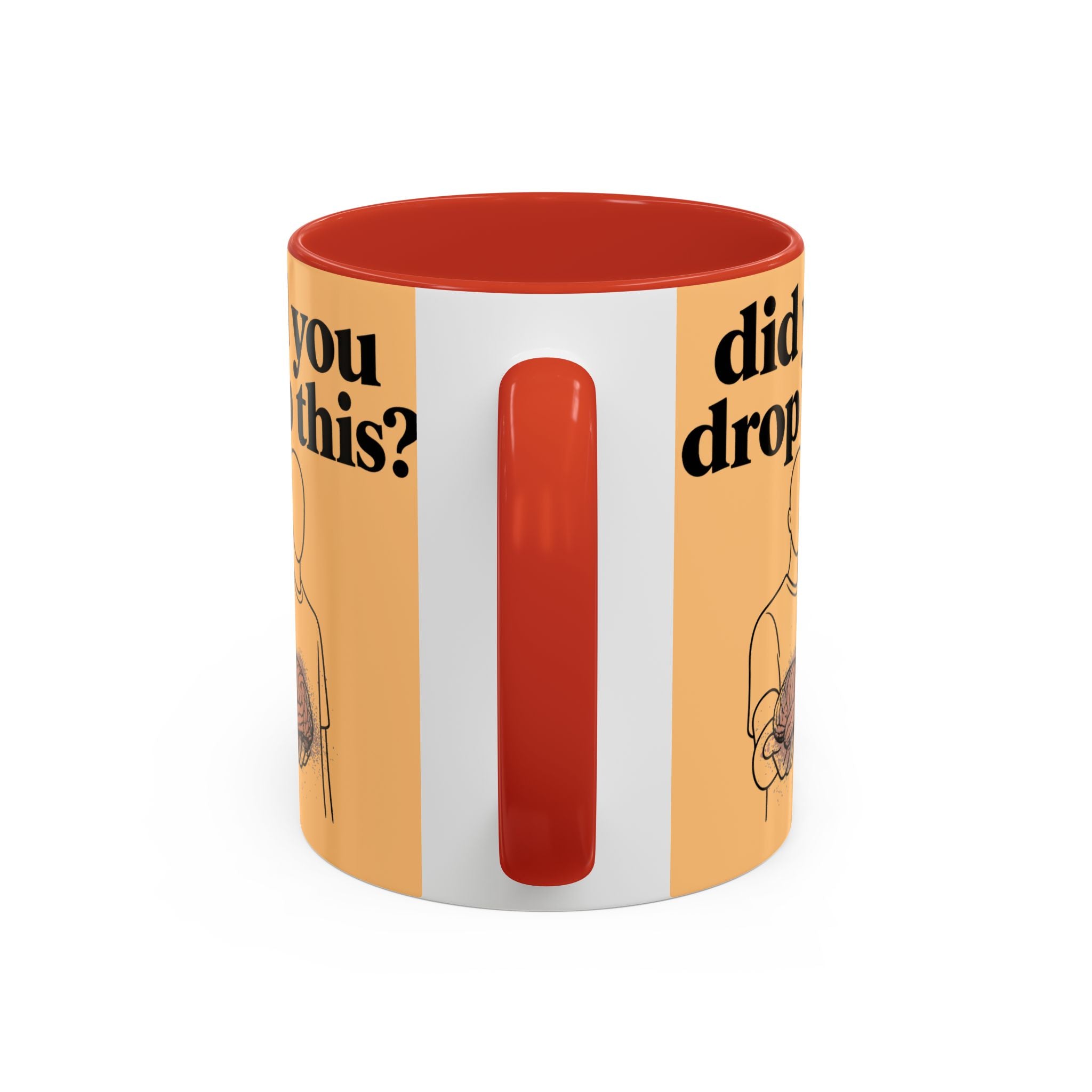 Did You Drop This? Brain Illustration Accent Coffee Mug - Creations by Chris and Carlos