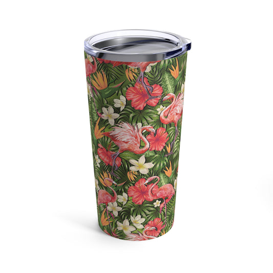 Flamingos- Tumbler 20oz - Creations by Chris and Carlos