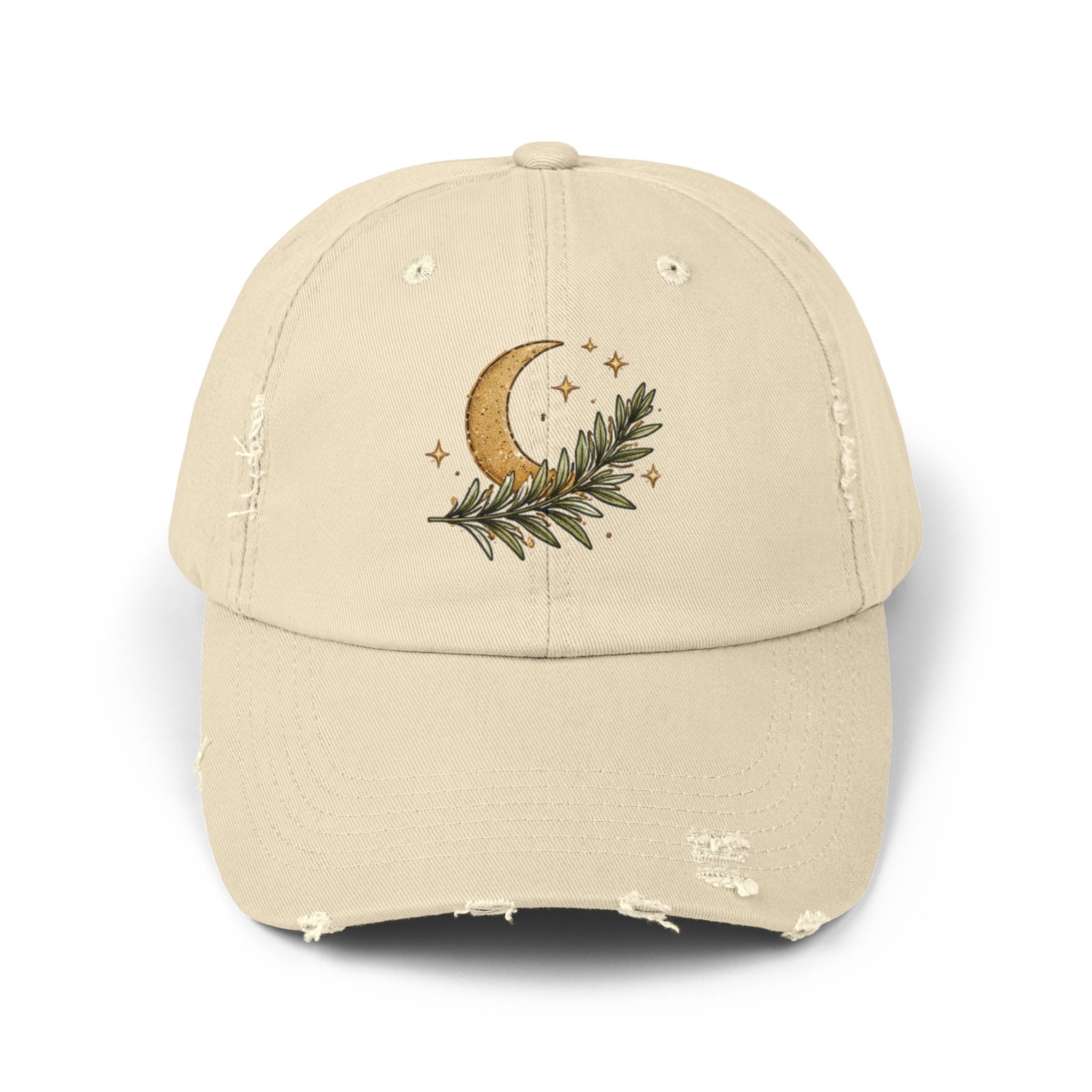 Old Soul Apothecary Distressed Moon & Laurel Baseball Cap - Creations by Chris and Carlos