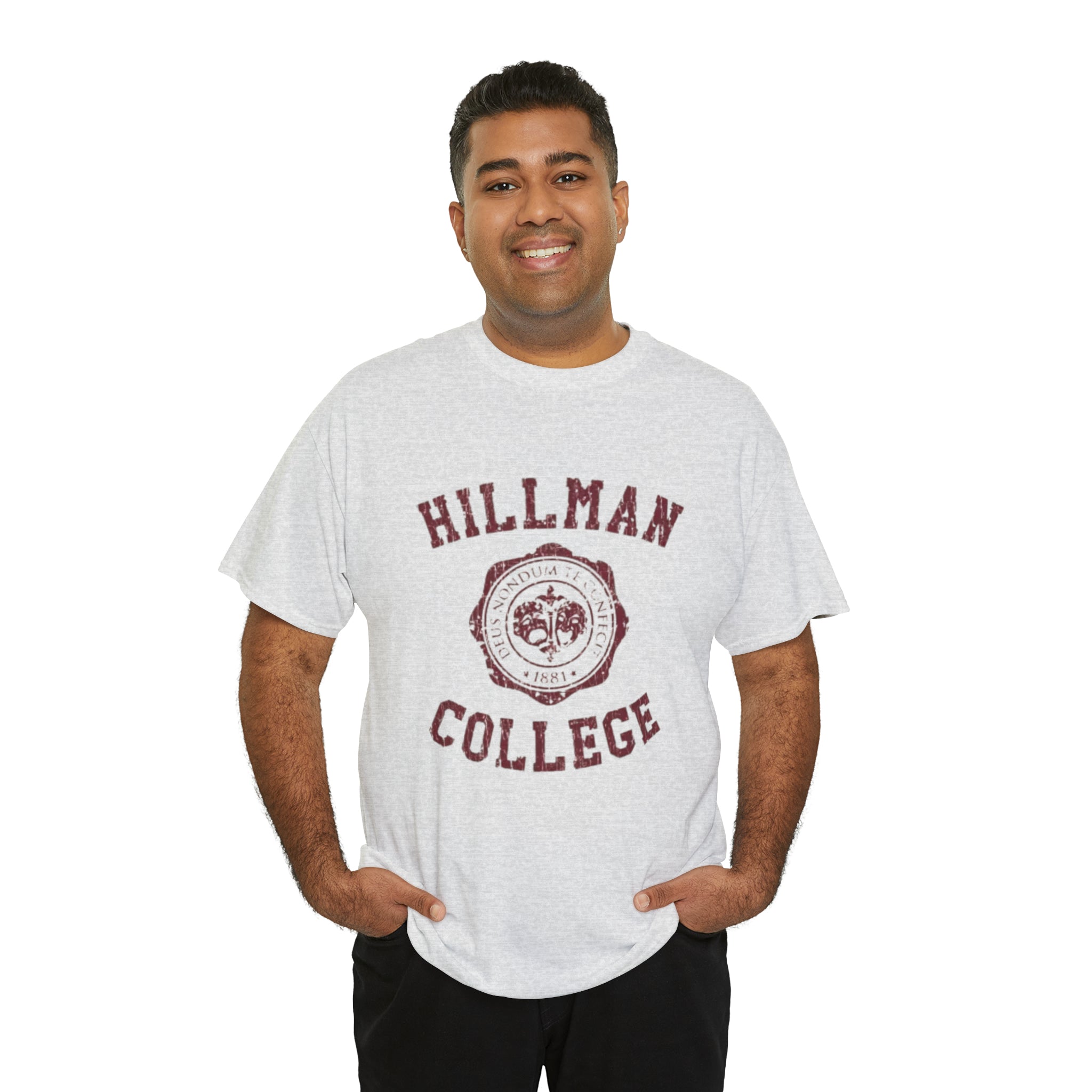 Hillman College- Unisex Heavy Cotton T-Shirt - Creations by Chris and Carlos