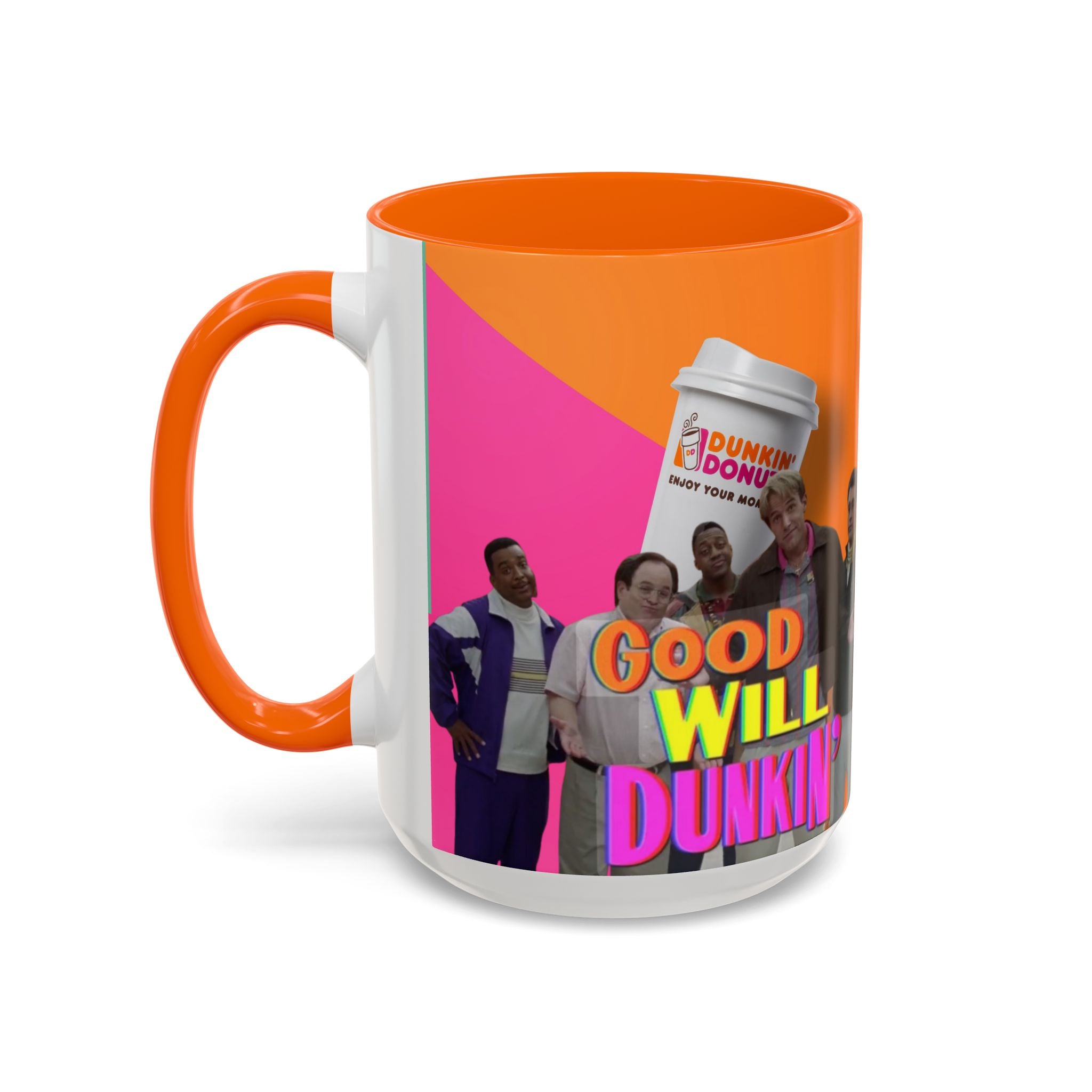 Good Will Dunkin’ Accent Coffee Mug — Funny Pop Culture Quote Coffee Cup (11/15oz) - Creations by Chris and Carlos