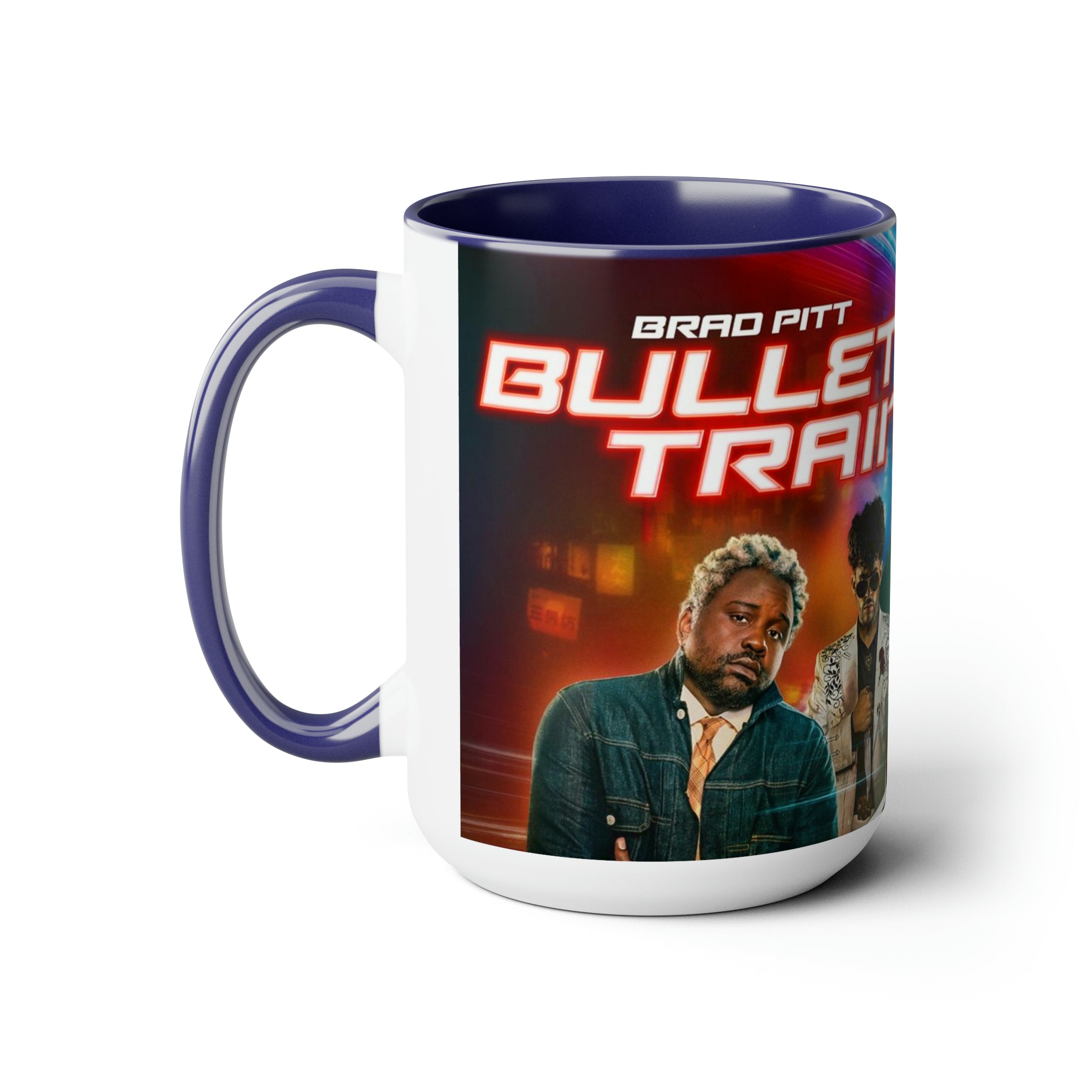 Bullet Train- Two-Tone Coffee Mugs, 15oz - Creations by Chris and Carlos