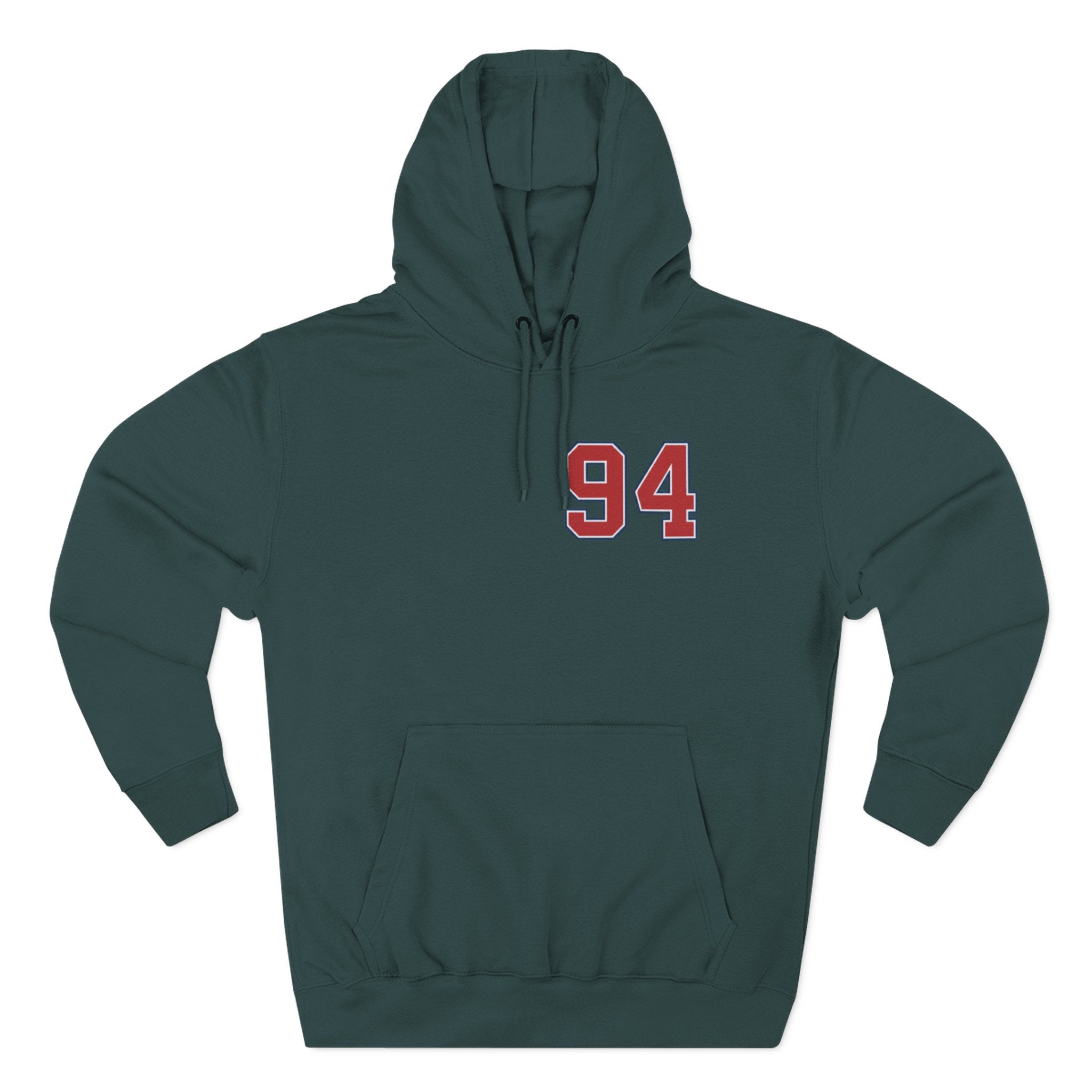 94 BNY Bunny Football Hoodie — Funny Easter Sports Pullover - Creations by Chris and Carlos