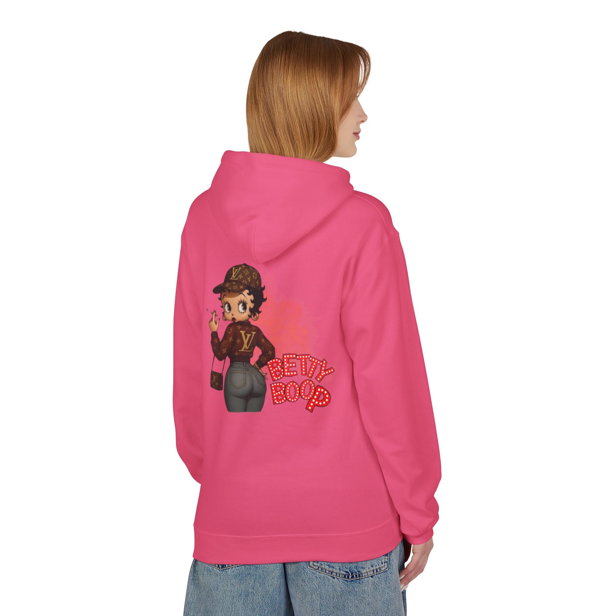 Betty Boop Designer Logo Hoodie — Retro Cartoon Graphic Pullover - Creations by Chris and Carlos