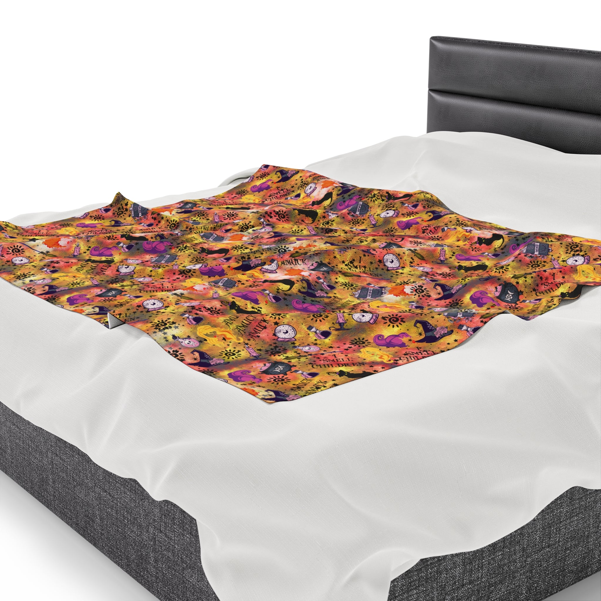 Hocus Pocus- Velveteen Plush CuddleLux Bliss Blanket - Creations by Chris and Carlos