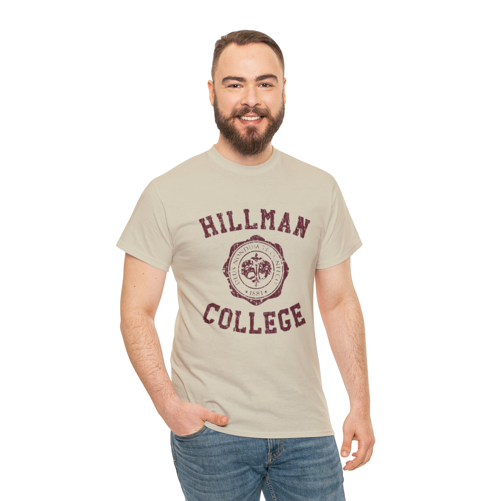 Hillman College- Unisex Heavy Cotton T-Shirt - Creations by Chris and Carlos