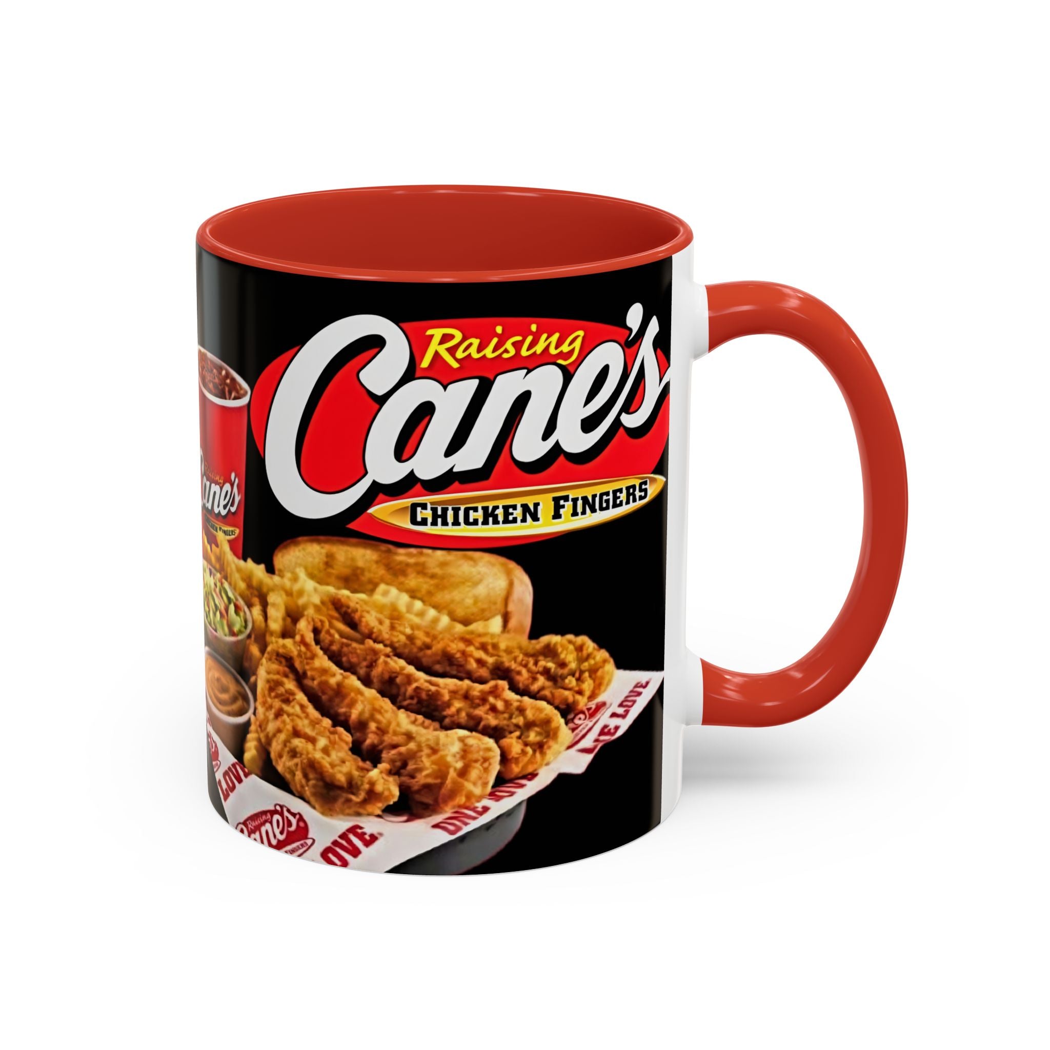 Raising Cane's Logo Coffee Mug – Chicken Fingers Fan Cup (11/15oz) - Creations by Chris and Carlos