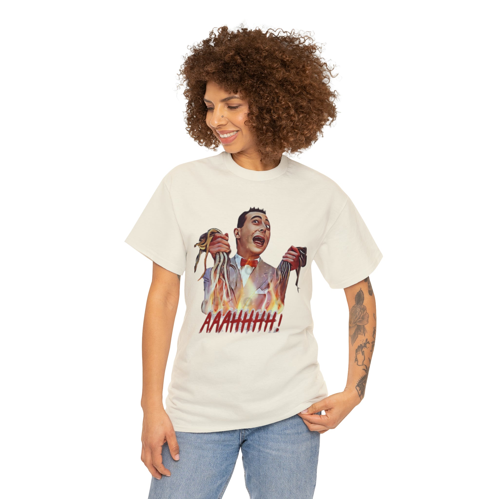 Pee Wee Herman-  Unisex Heavy Cotton T-Shirt - Creations by Chris and Carlos