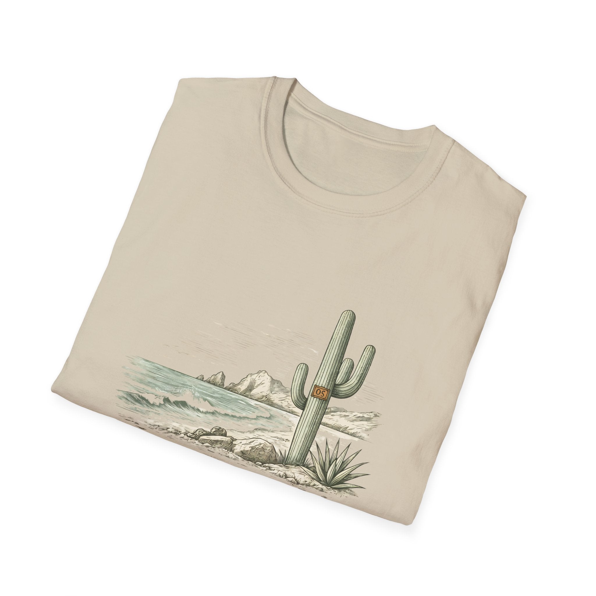 Los Cabos Desert Coast T-Shirt — Vintage Cactus Beach Graphic - Creations by Chris and Carlos