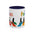 Prideles Orlando Celebration Coffee Mug, LGBTQ+ Gift, Colorful Accent Cup, Pride Month Decor, Inclusive Art, Unique Drinkware