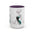Fashion Sketch Accent Coffee Mug — Chic Hand-Drawn Dress Illustration (11/15 oz) - Creations by Chris and Carlos
