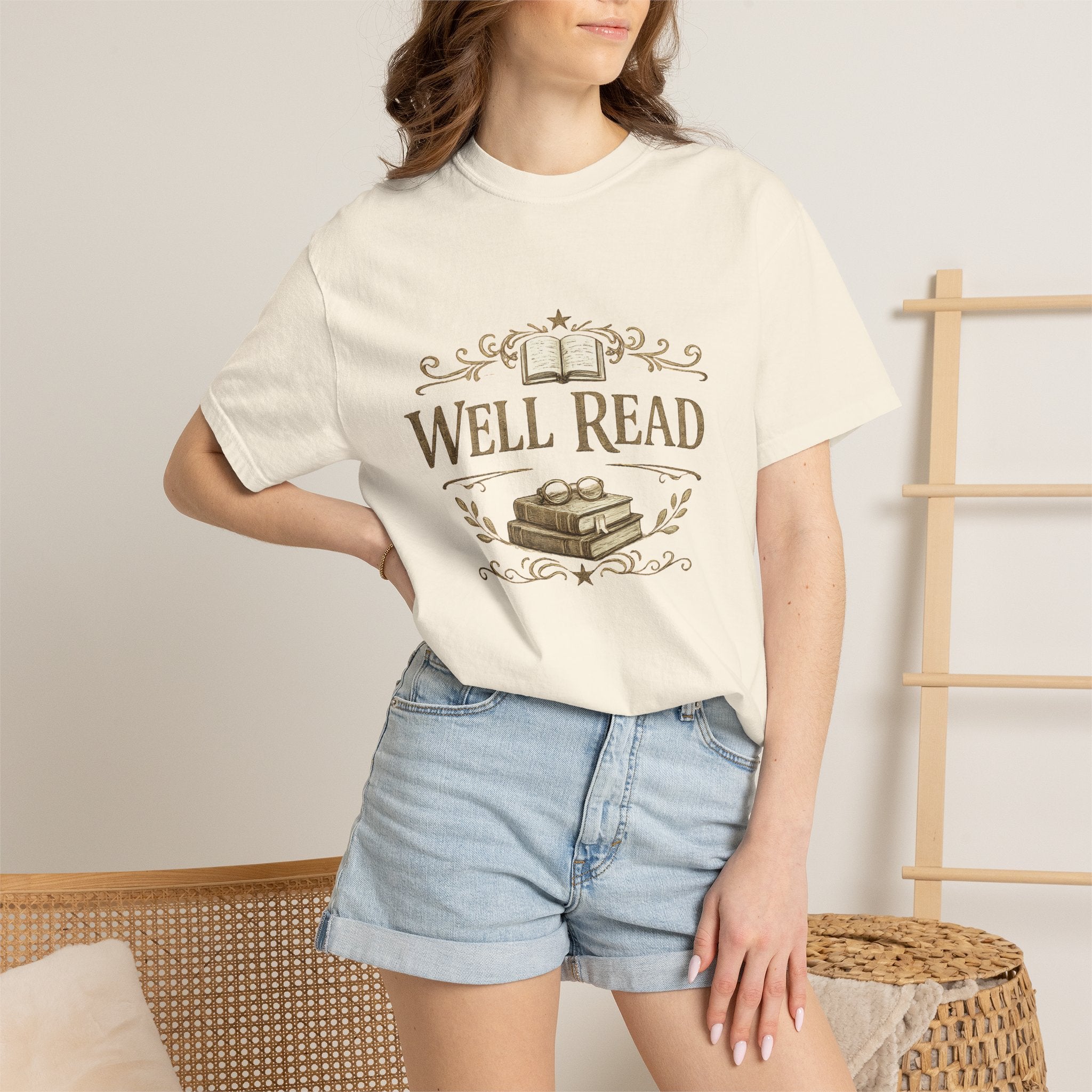 Well Read T-Shirt — Vintage Book Lover Tee - Creations by Chris and Carlos