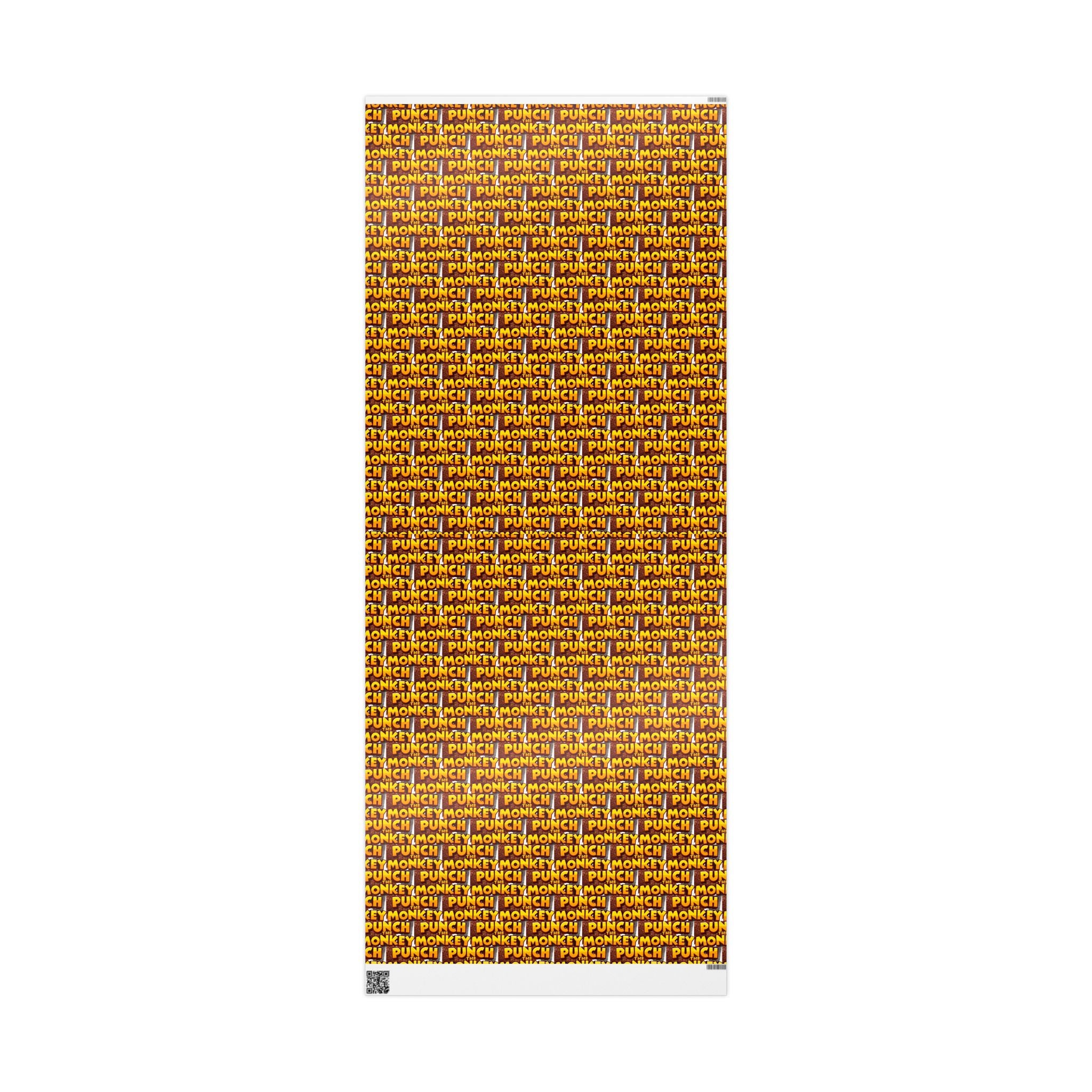 Wrapping Paper — Bold Comic “Punch the Monkey” Retro Pop Art Gift Wrap - Creations by Chris and Carlos
