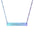 Engraved Horizontal Bar Necklace — "Graduation 2026" Personalized Pendant