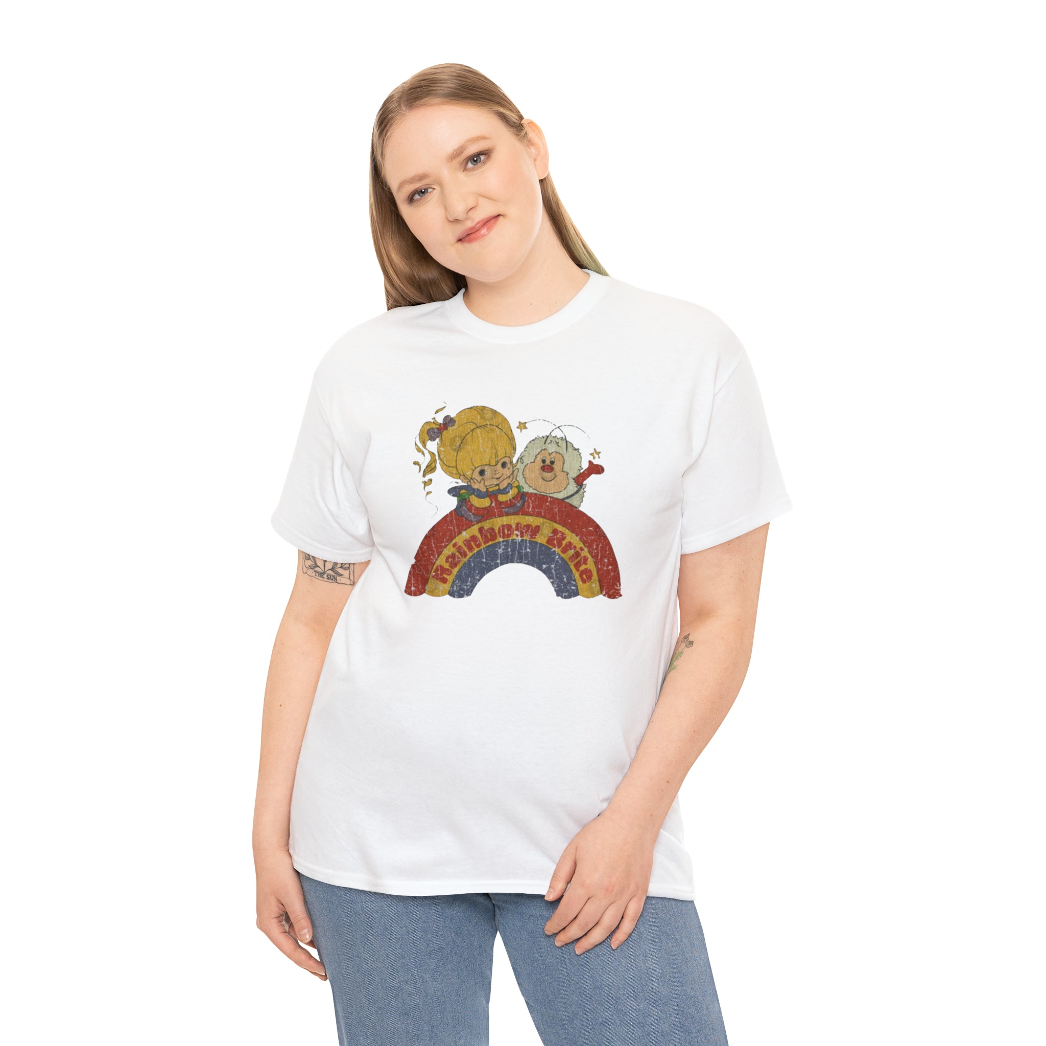 Rainbow Bright- Unisex Heavy Cotton T-Shirt - Creations by Chris and Carlos