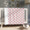Red Diamond Pattern Throw Blanket — Cute Pink Geometric Cozy Throw