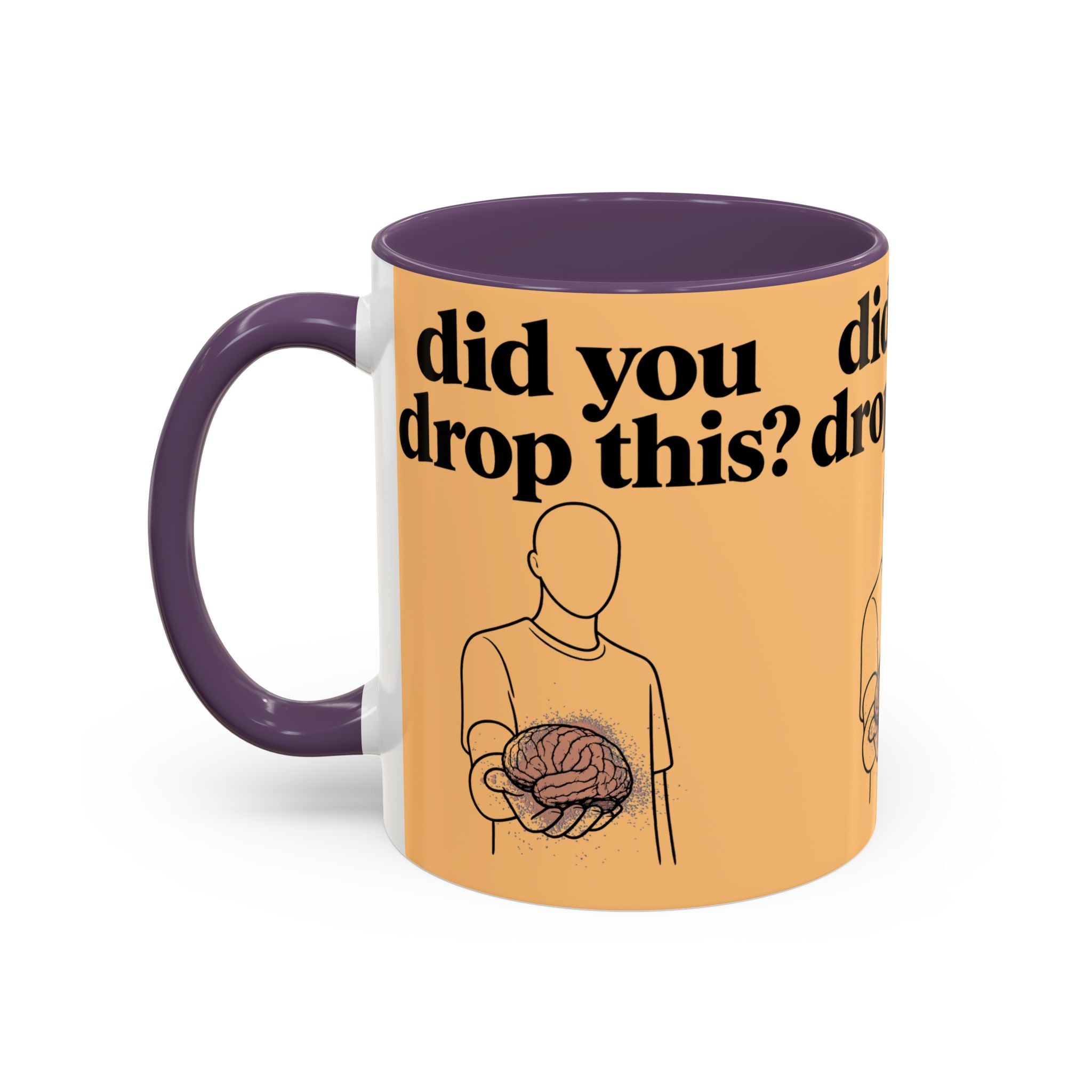 Did You Drop This? Brain Illustration Accent Coffee Mug - Creations by Chris and Carlos