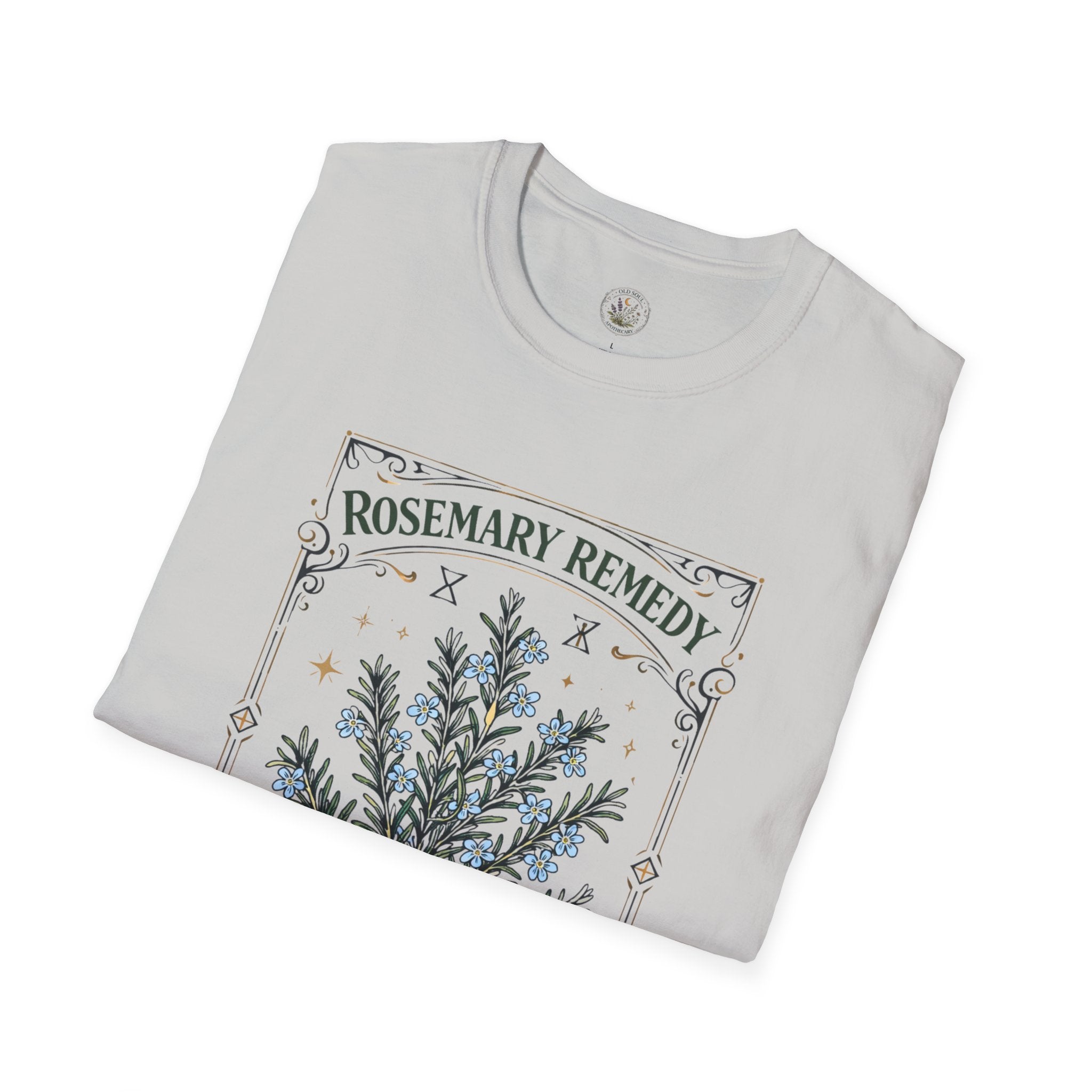 Old Soul Apothecary Rosemary Remedy T-Shirt – Botanical Herbal Remedy Tee - Creations by Chris and Carlos