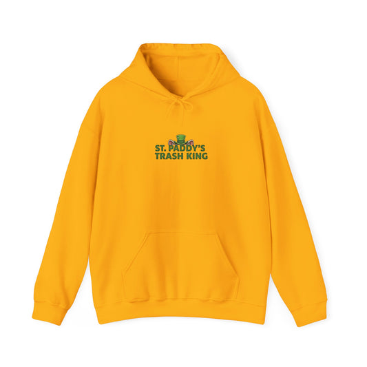 St. Paddy's Trash King Hoodie – Lucky Frog & Shamrock St. Patrick's Day Sweatshirt - Creations by Chris and Carlos
