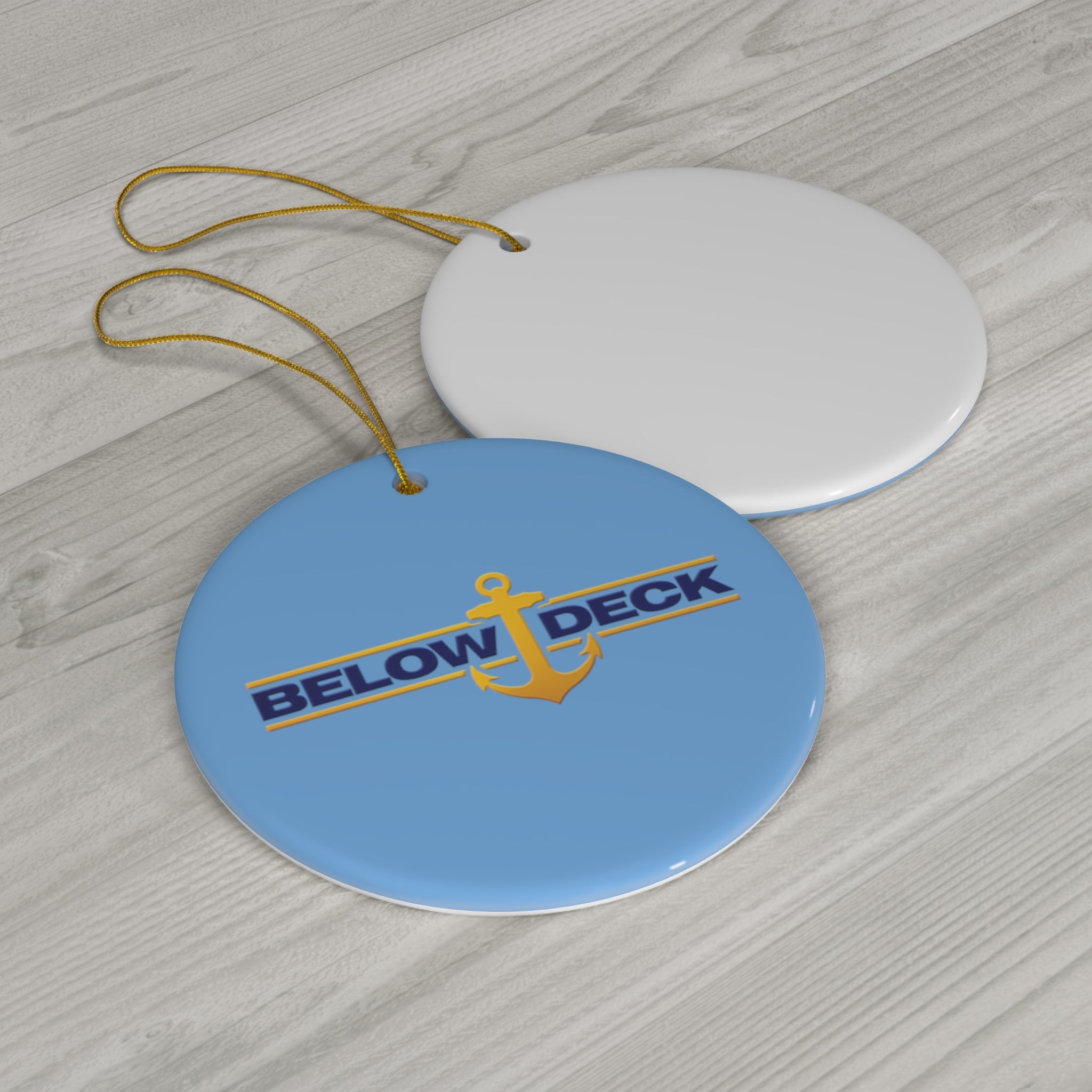Below Deck- Ceramic Ornament, 4 Shapes - Creations by Chris and Carlos