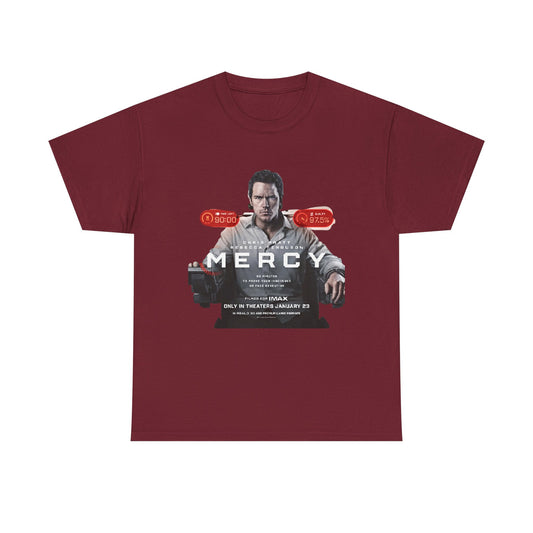 Mercy Movie Poster T‑Shirt — Thriller Film Graphic Tee - Creations by Chris and Carlos