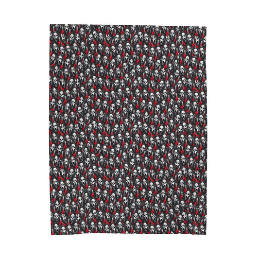 Scream Ghost Face- Velveteen Plush CuddleLux Bliss Blanket - Creations by Chris and Carlos