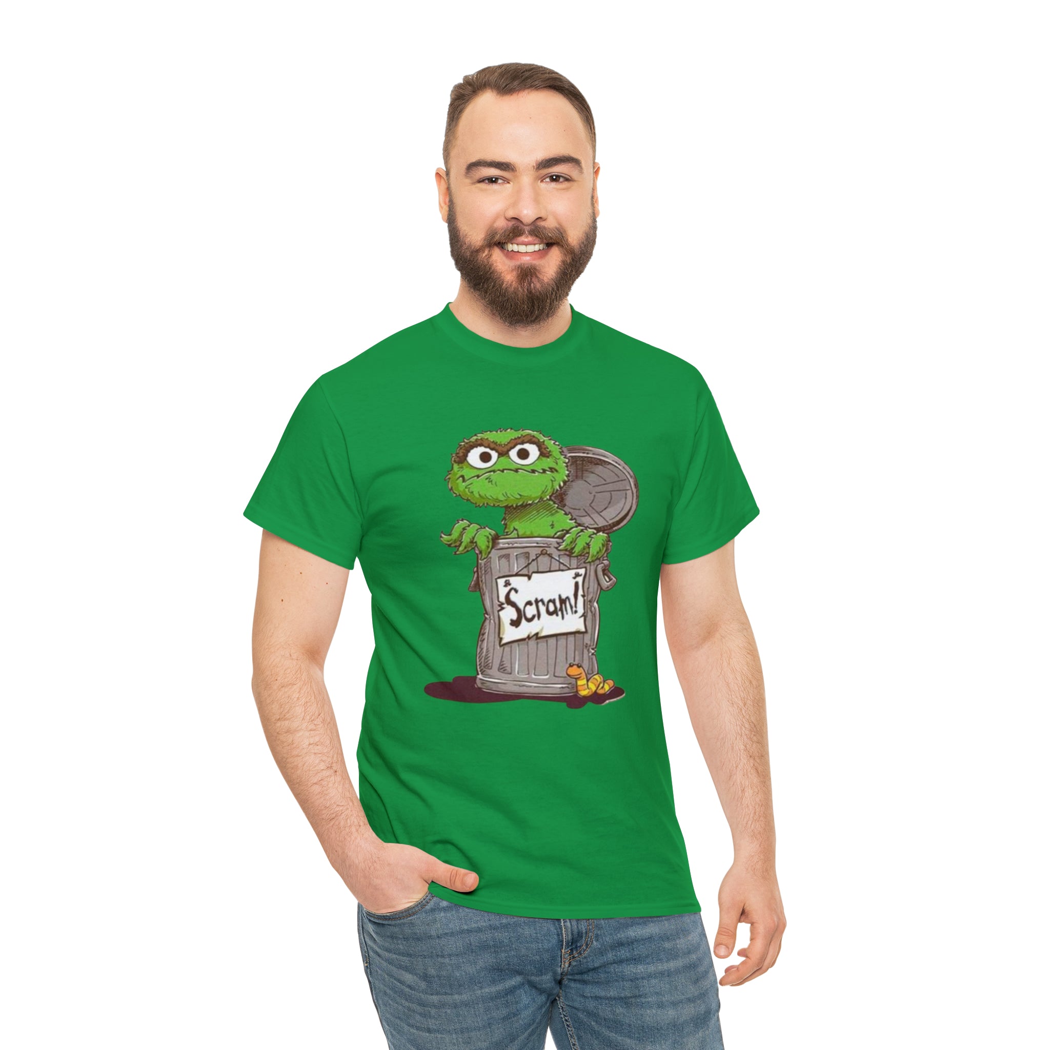 Oscar the Grouch- Unisex Heavy Cotton T-Shirt - Creations by Chris and Carlos