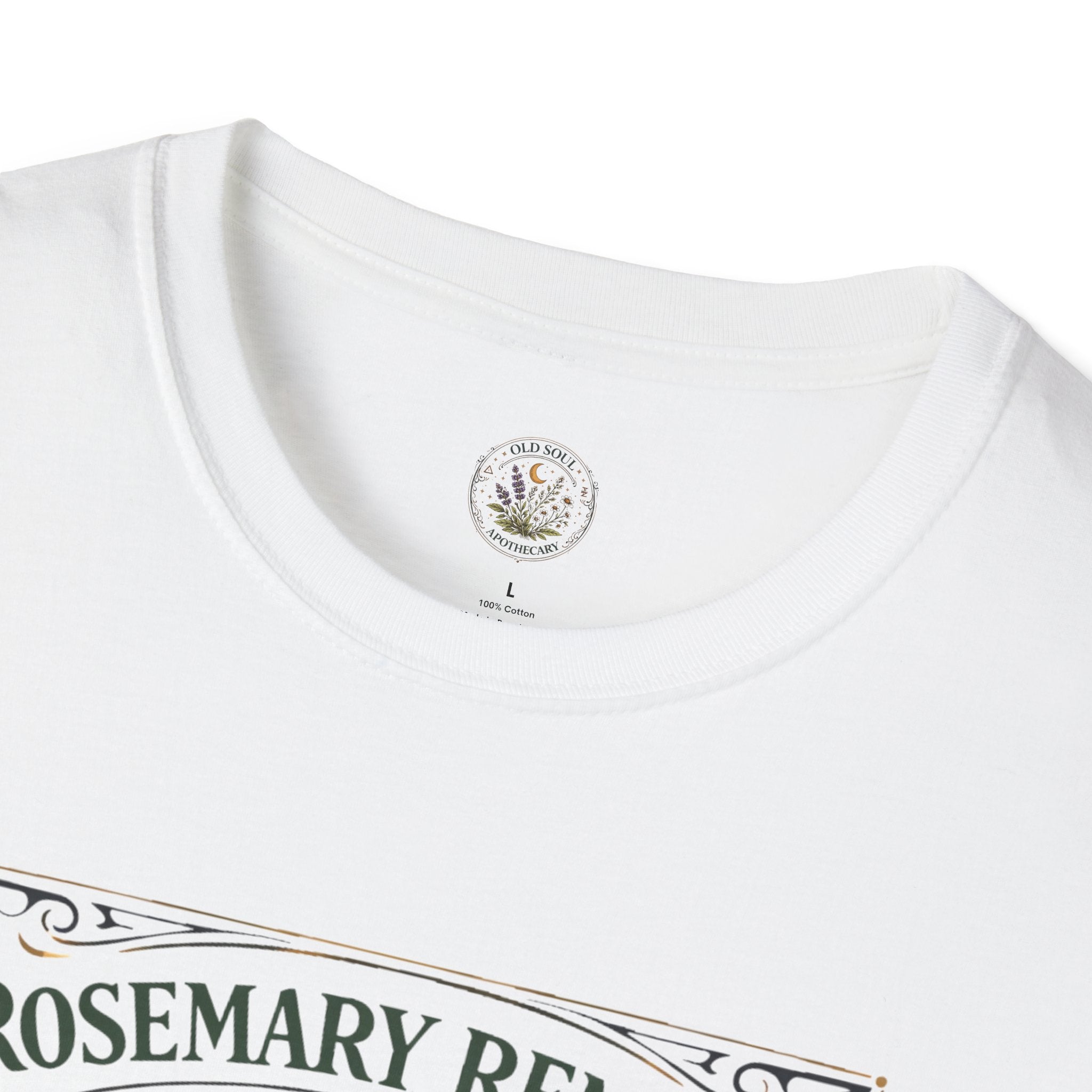 Old Soul Apothecary Rosemary Remedy T-Shirt – Botanical Herbal Remedy Tee - Creations by Chris and Carlos