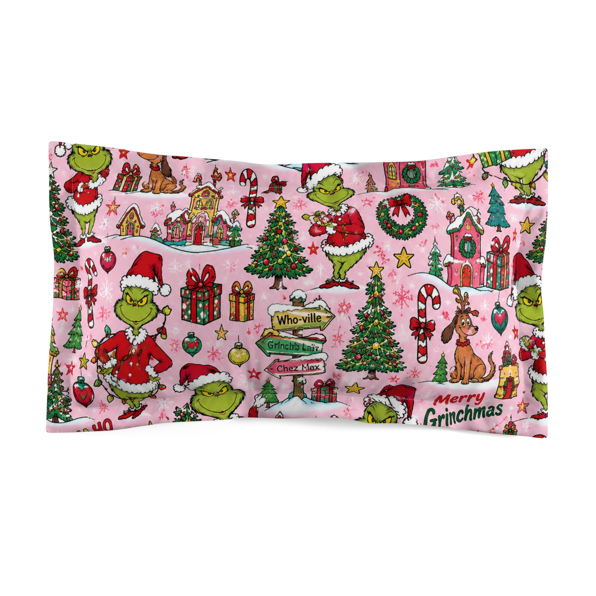 Pink Grinchmas™ | Pillow Sham