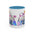 Mamma Floral Mug — Colorful 'MAMA' Lettering with Flowers & Cute Lilo Character (11oz/15oz)