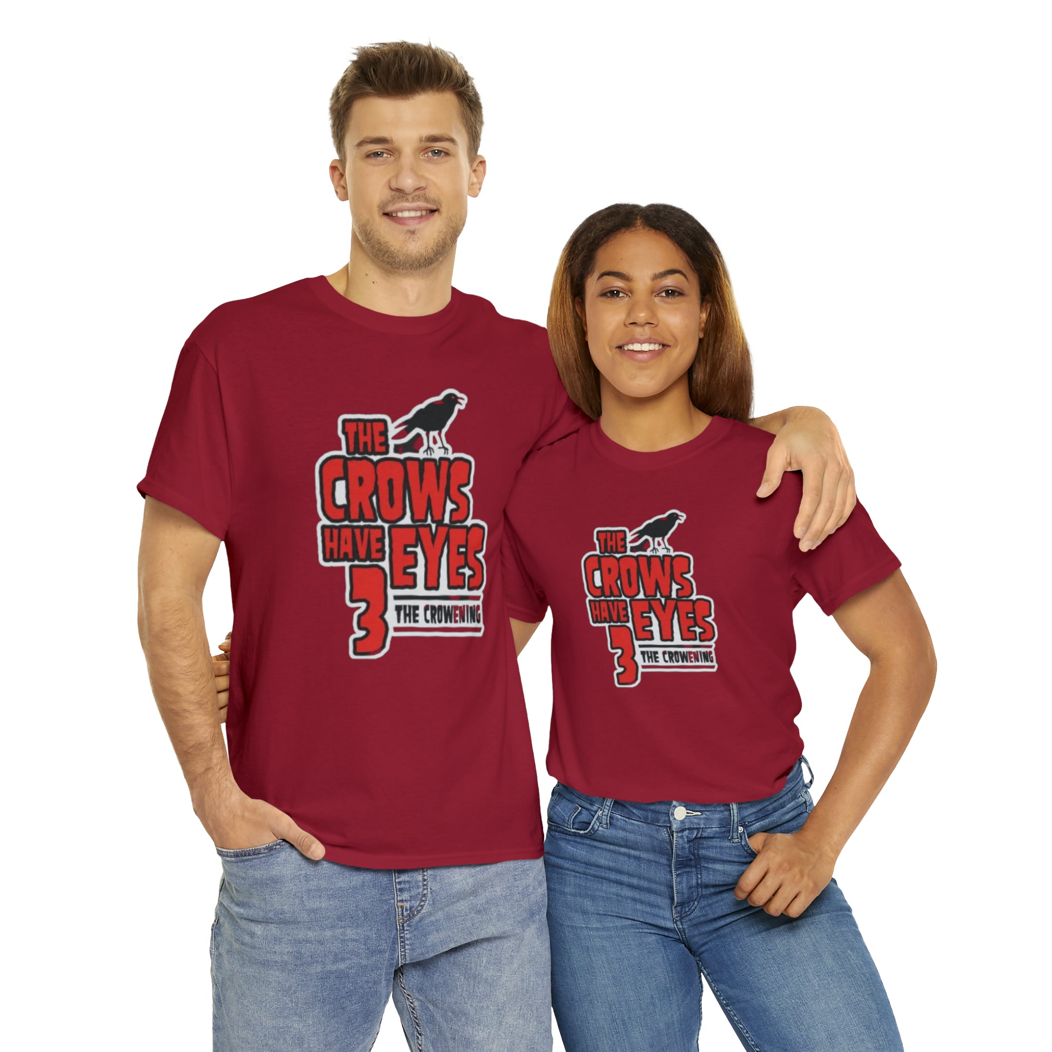 The Crows have eyes 3- Unisex Heavy Cotton T-Shirt - Creations by Chris and Carlos