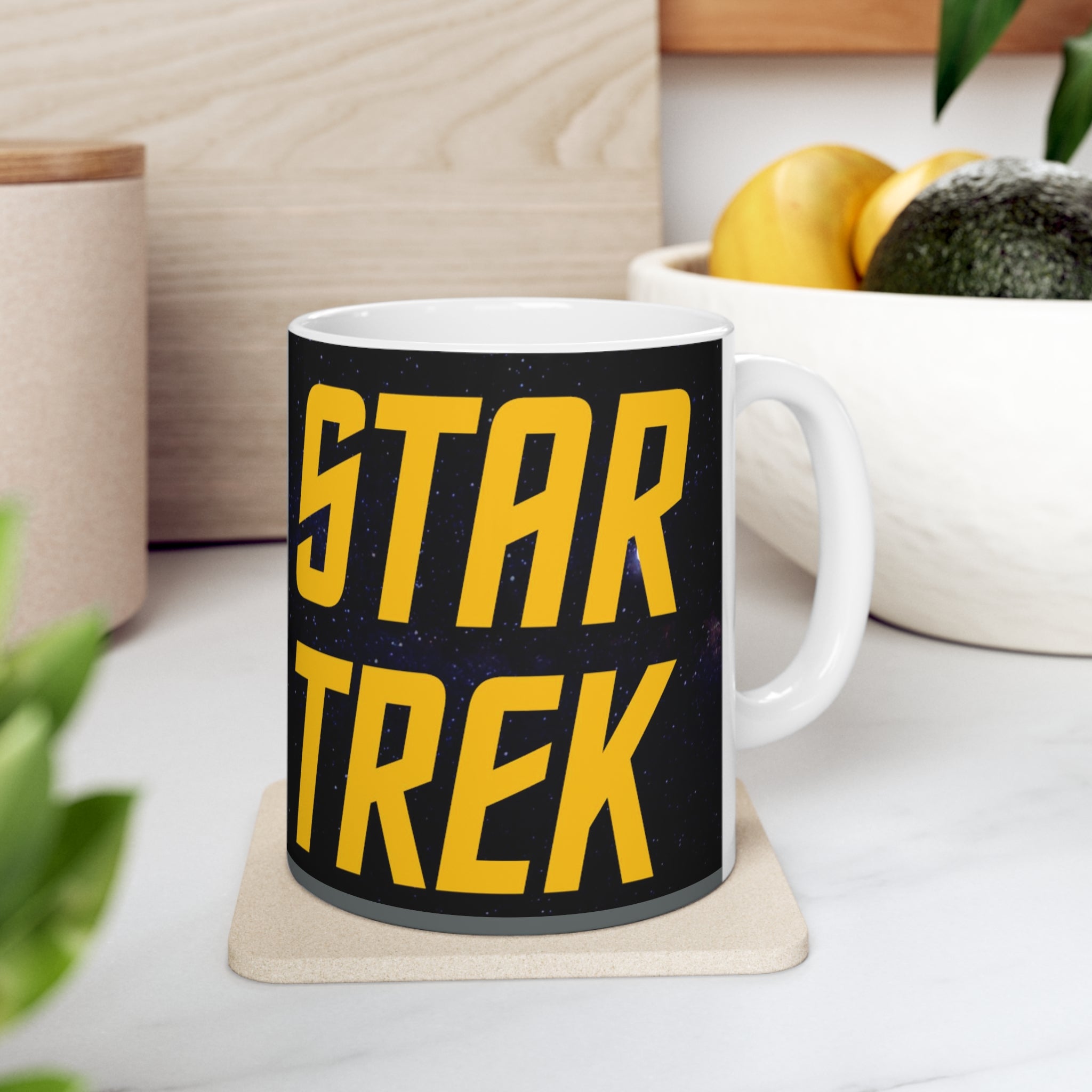 Star Trek Collection- USS Enterprise White Ceramic Mug - Creations by Chris and Carlos