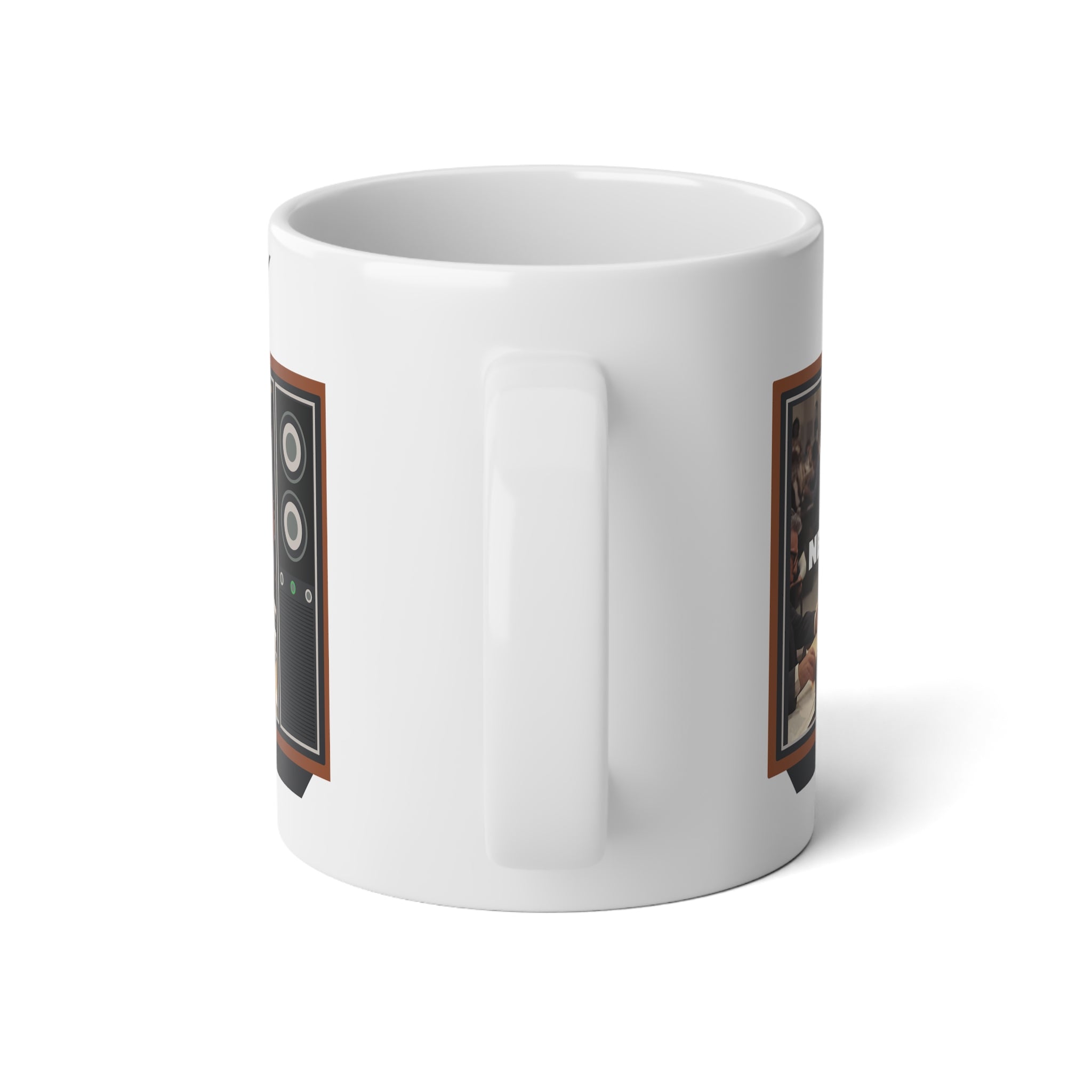 20oz Jumbo Mug — Vintage TV Network Collage Coffee Cup - Creations by Chris and Carlos