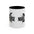 Make Noise Coffee Mug — Bold Black Accent Ceramic Mug (11/15 oz)