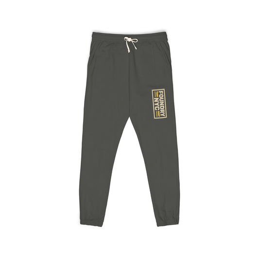 The Foundry Collective Embroidered Fleece Sweatpants — Cozy Olive Joggers - Creations by Chris and Carlos