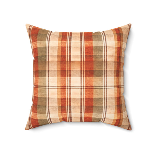 Old Soul Harvest™ Heirloom Plaid Throw Pillow - Throw Pillow from Old Soul Harvest Campfire Circle