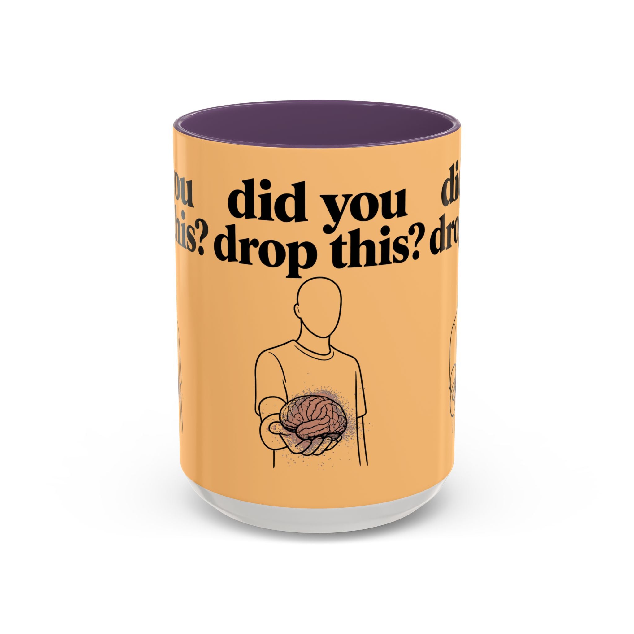 Did You Drop This? Brain Illustration Accent Coffee Mug - Creations by Chris and Carlos
