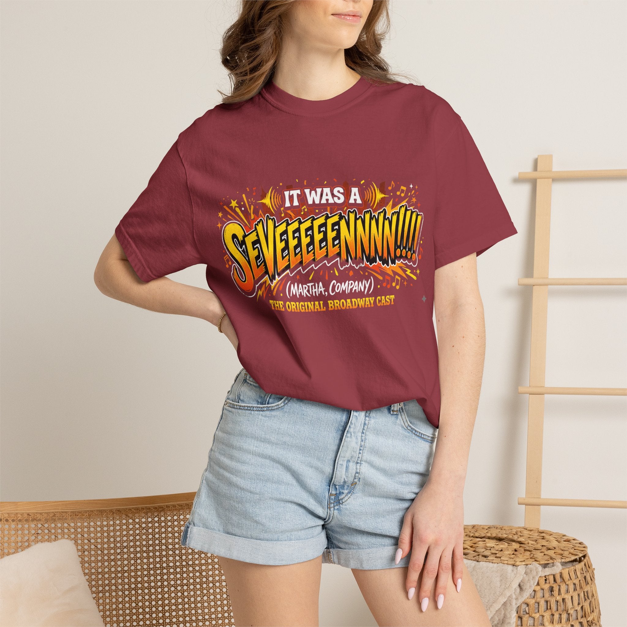 SEVEEEEEENNNN!!! Comic-Style Graphic T-Shirt - Creations by Chris and Carlos