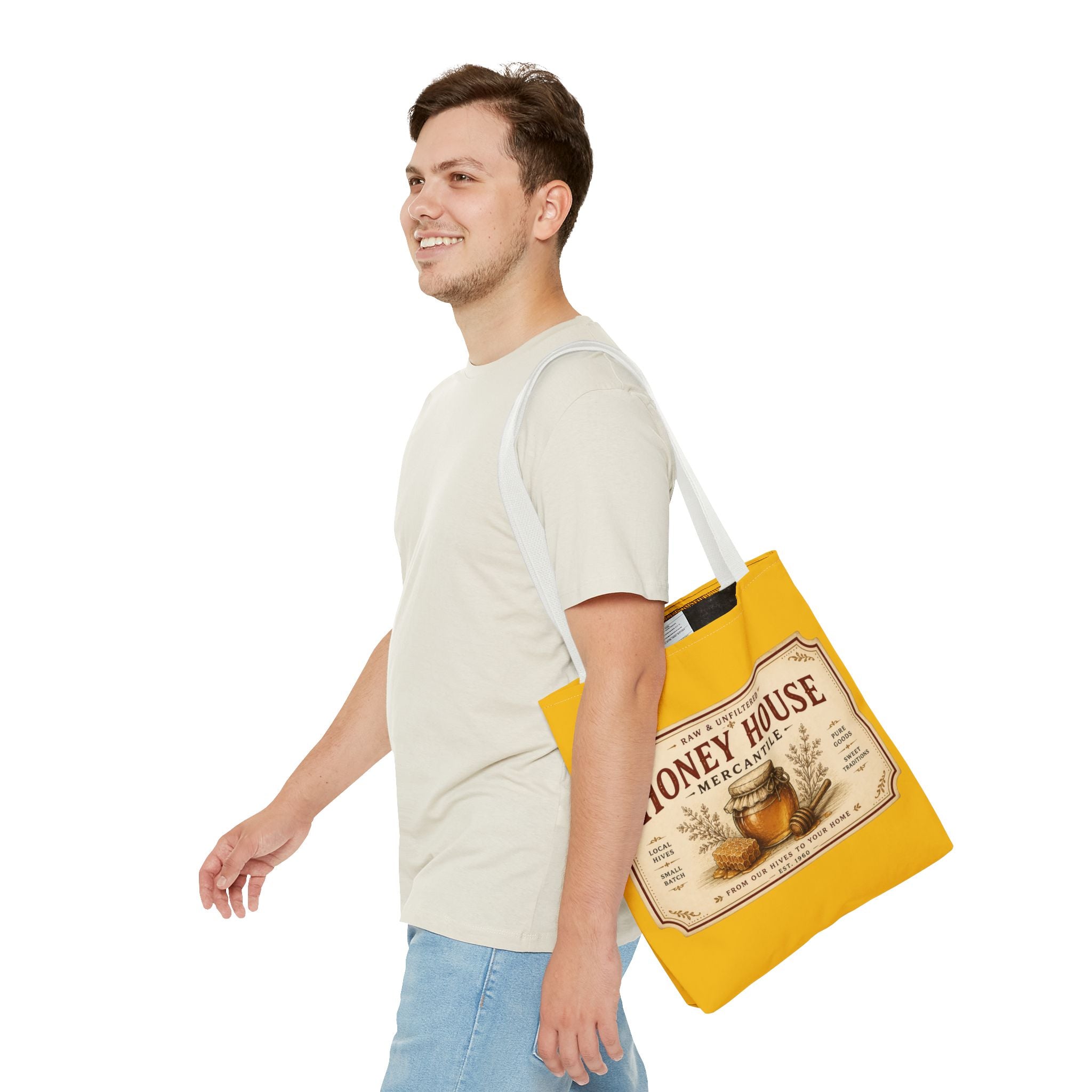 Tote Bag — Honey House Vintage Honey Label Design - Creations by Chris and Carlos