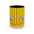 Nathan’s Famous Retro Stripe Accent Coffee Mug (11/15oz) - Creations by Chris and Carlos