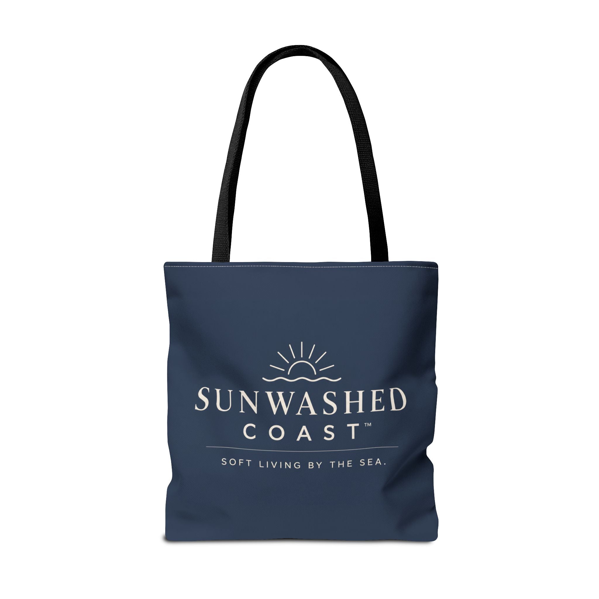 Sunwashed Coast Tote Bag — 'Soft Living by the Sea' Coastal Canvas Shopper - Creations by Chris and Carlos