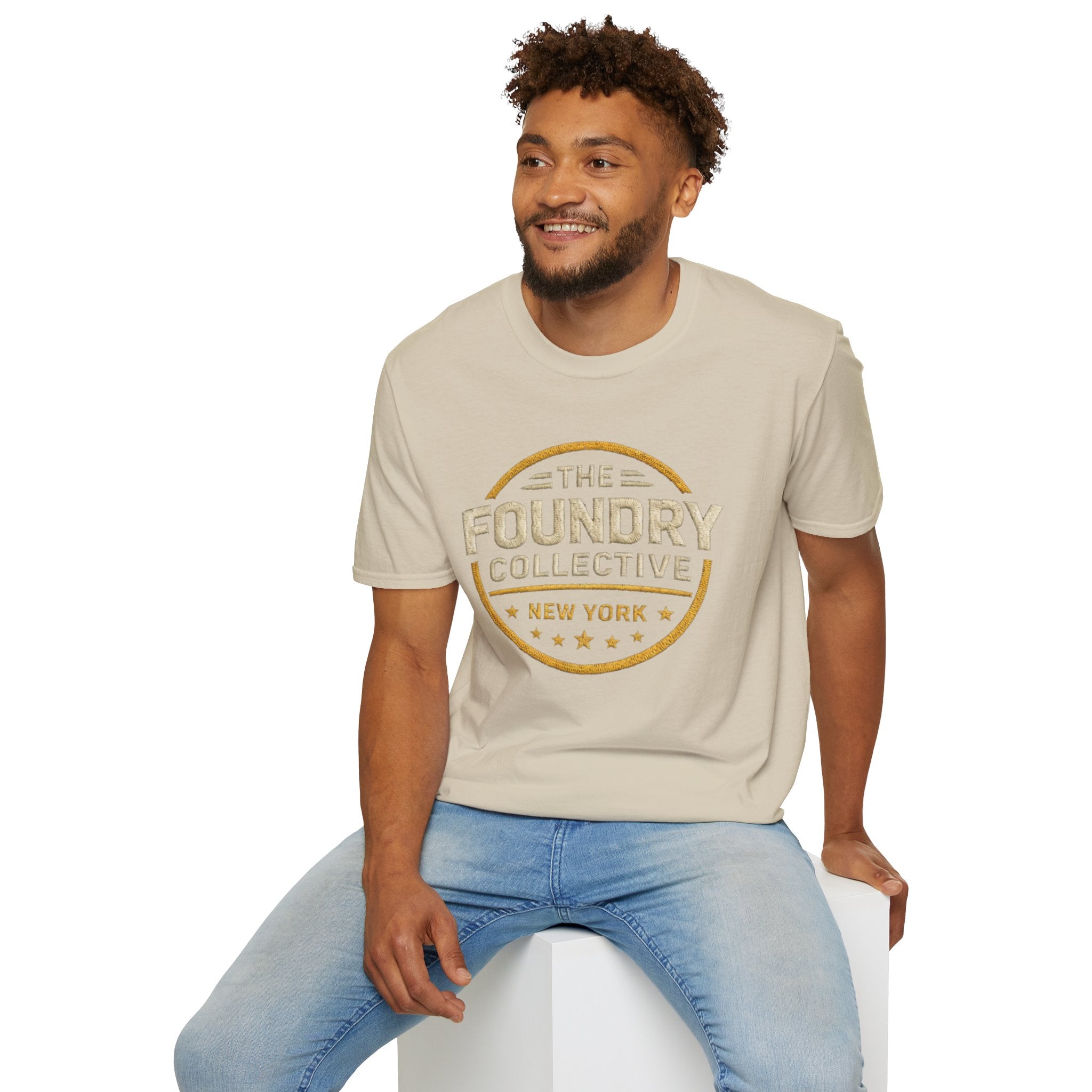 The Foundry Collective New York T-Shirt — Vintage Badge Logo Tee - Creations by Chris and Carlos