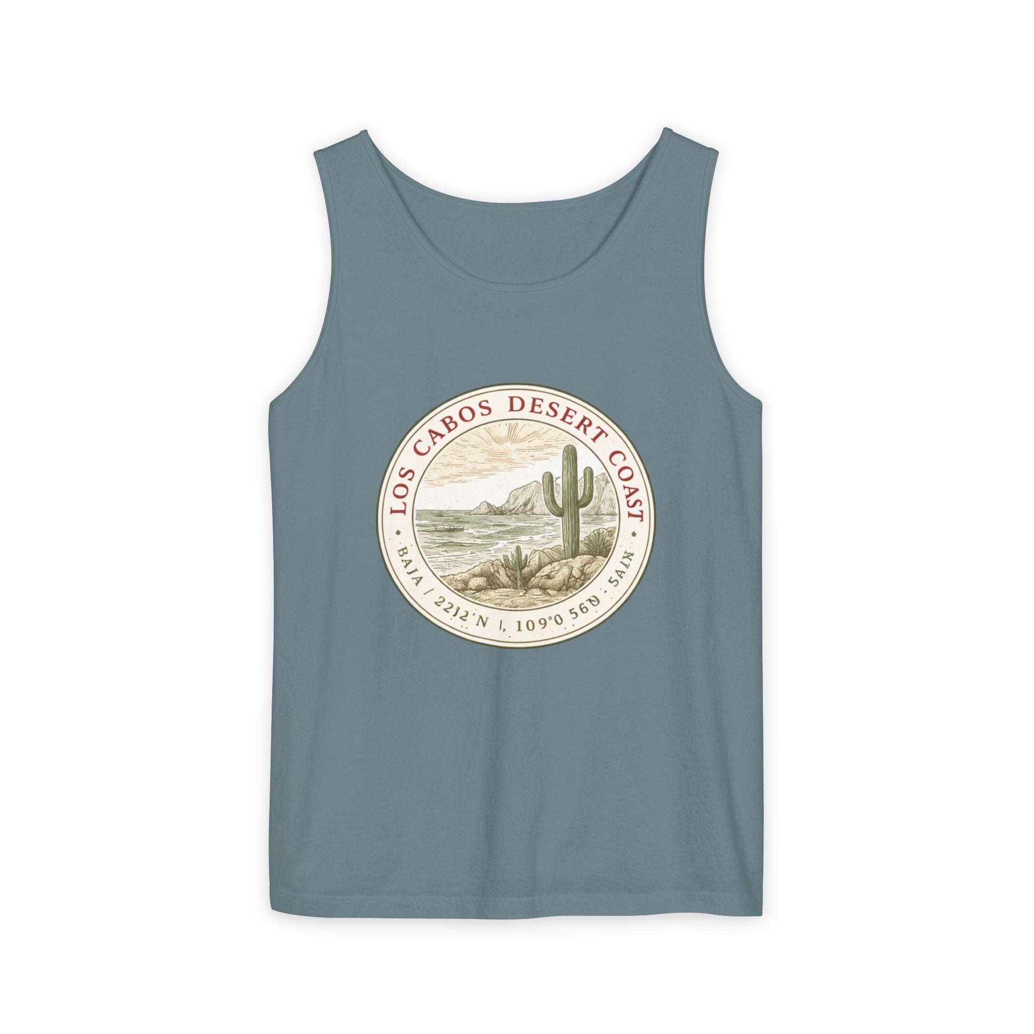 Los Cabos Desert Coast Tank Top — Vintage Cactus Beach Graphic - Creations by Chris and Carlos