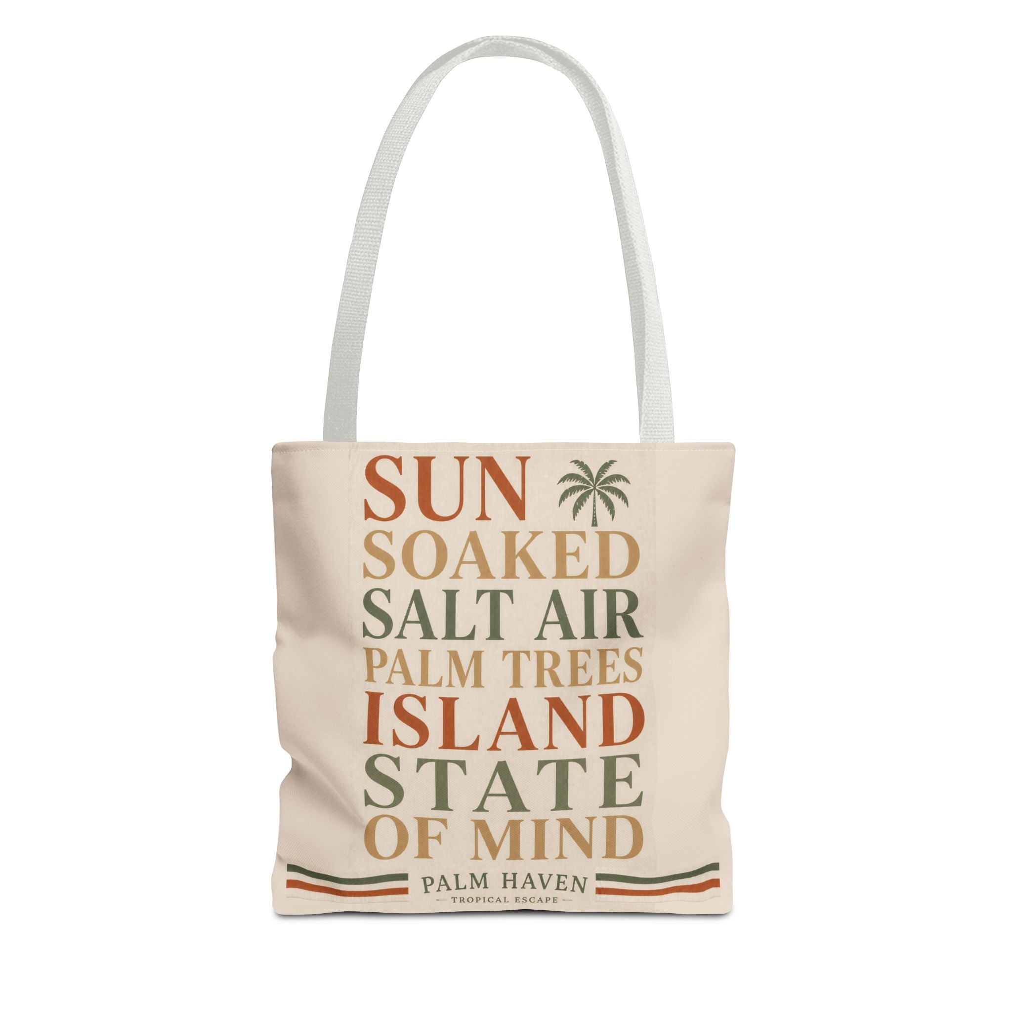 Island State of Mind Tote Bag – Sun‑Soaked Palm Tree Beach Tote - Creations by Chris and Carlos