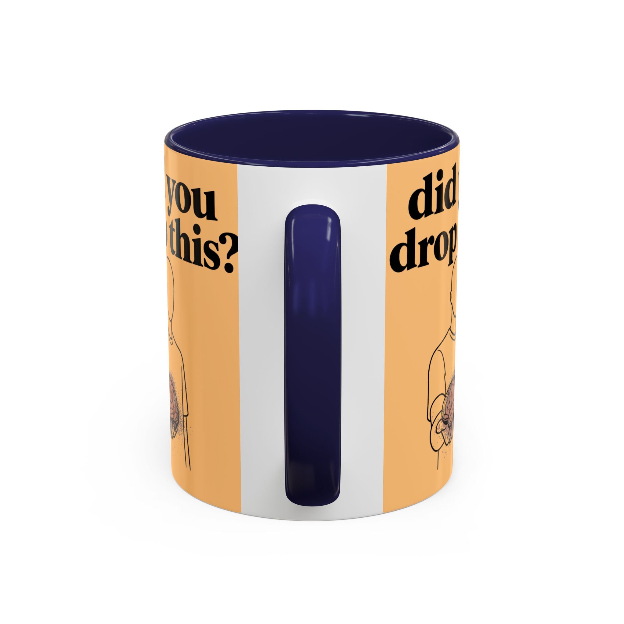 Did You Drop This? Brain Illustration Accent Coffee Mug - Creations by Chris and Carlos