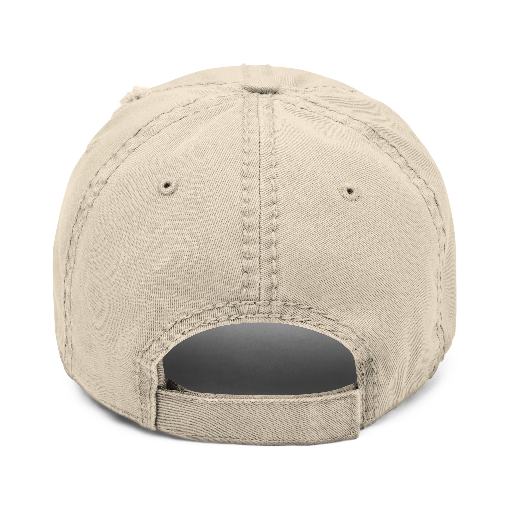 Nescafe Dad Hat — Distressed Embroidered Nescafé Logo - Creations by Chris and Carlos