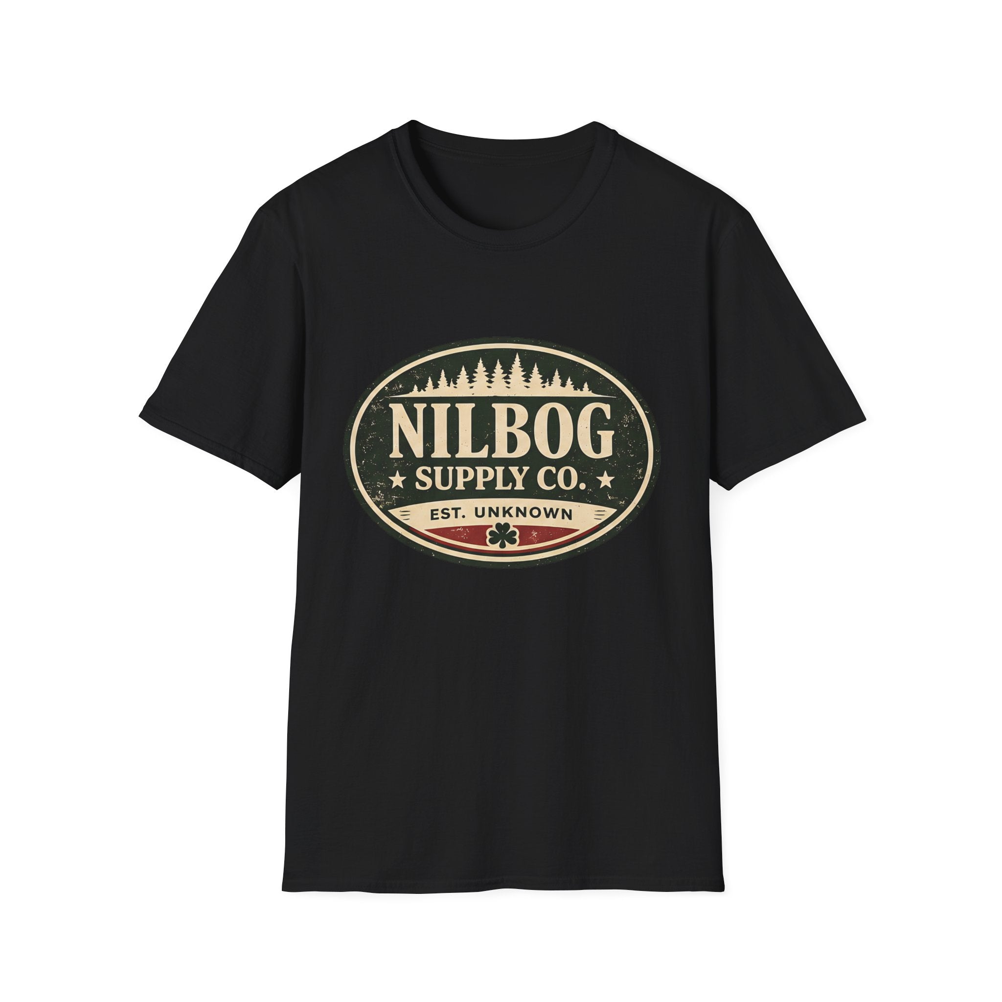 Nilbog Supply Co. T-Shirt — Vintage Horror Cabin Graphic Tee - Creations by Chris and Carlos
