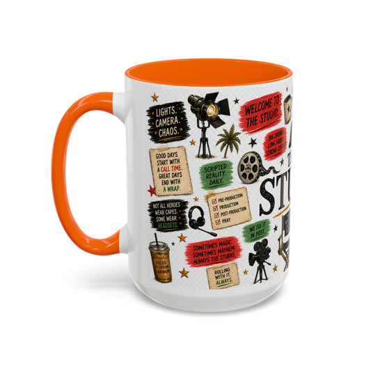 The Studio Accent Coffee Mug — Filmmaker Movie Set Quotes 11oz/15oz - Creations by Chris and Carlos