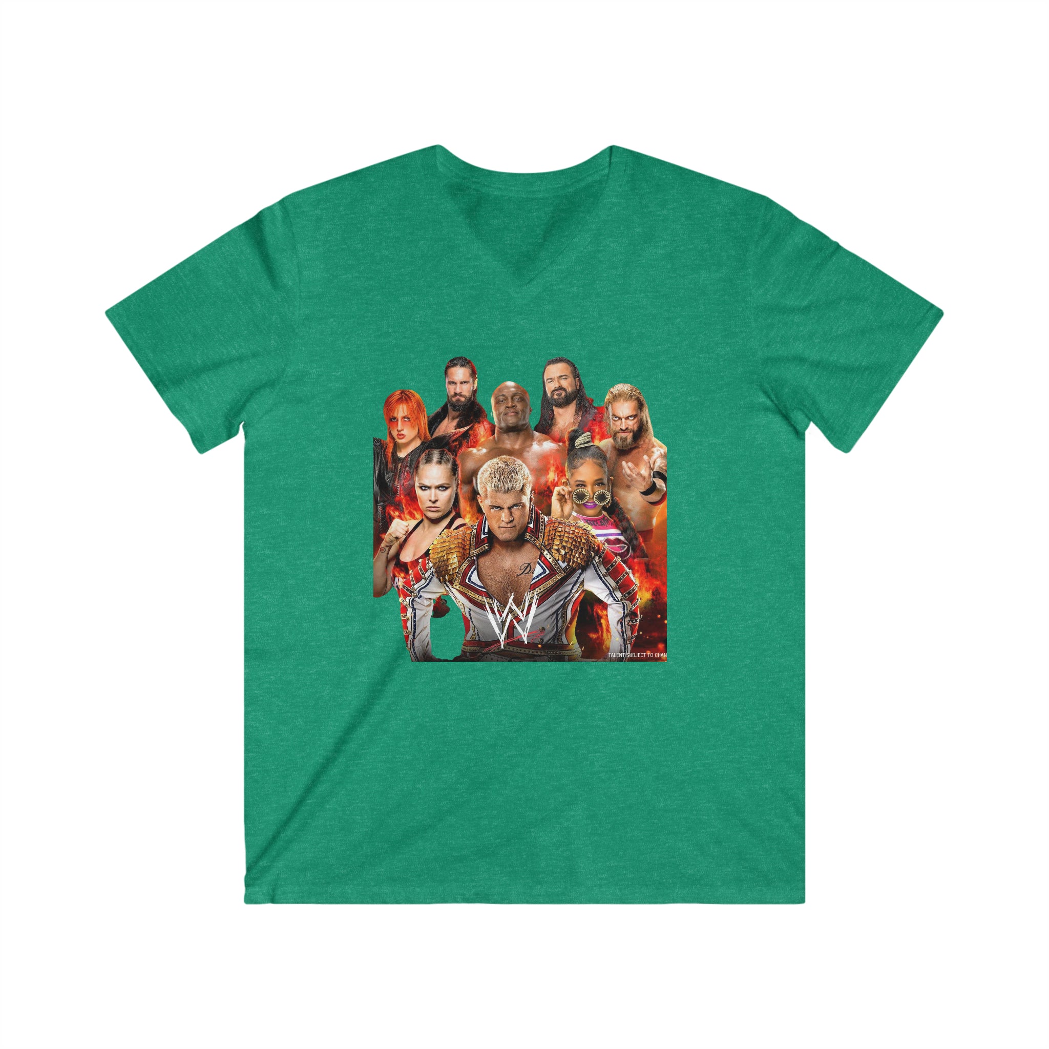 WWE Champions 2023- Unisex Fitted V-Neck Short Sleeve Tee - Creations by Chris and Carlos