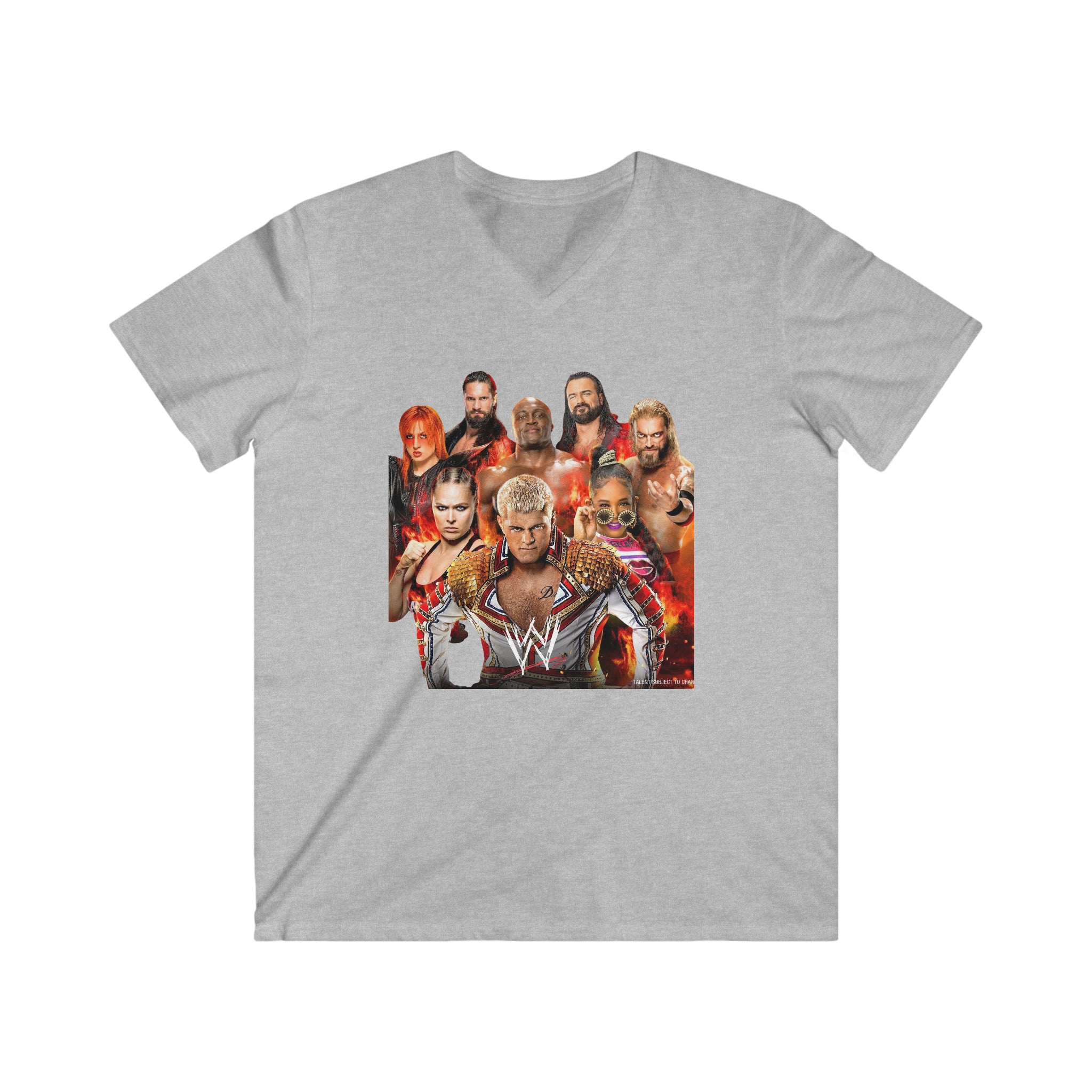 WWE Champions 2023- Unisex Fitted V-Neck Short Sleeve Tee - Creations by Chris and Carlos